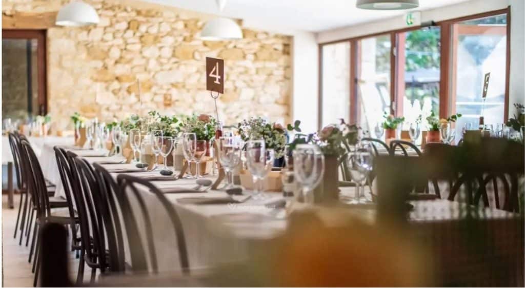 salle de réception du domaine de Puyharas