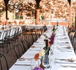 97 couchages 100 personnes réception de mariage sous l'orangerie juste à coté de la salle de réception hébergement grande capacité du domaine de puyharas.