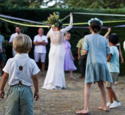 ronde de rubans pour le bouquet